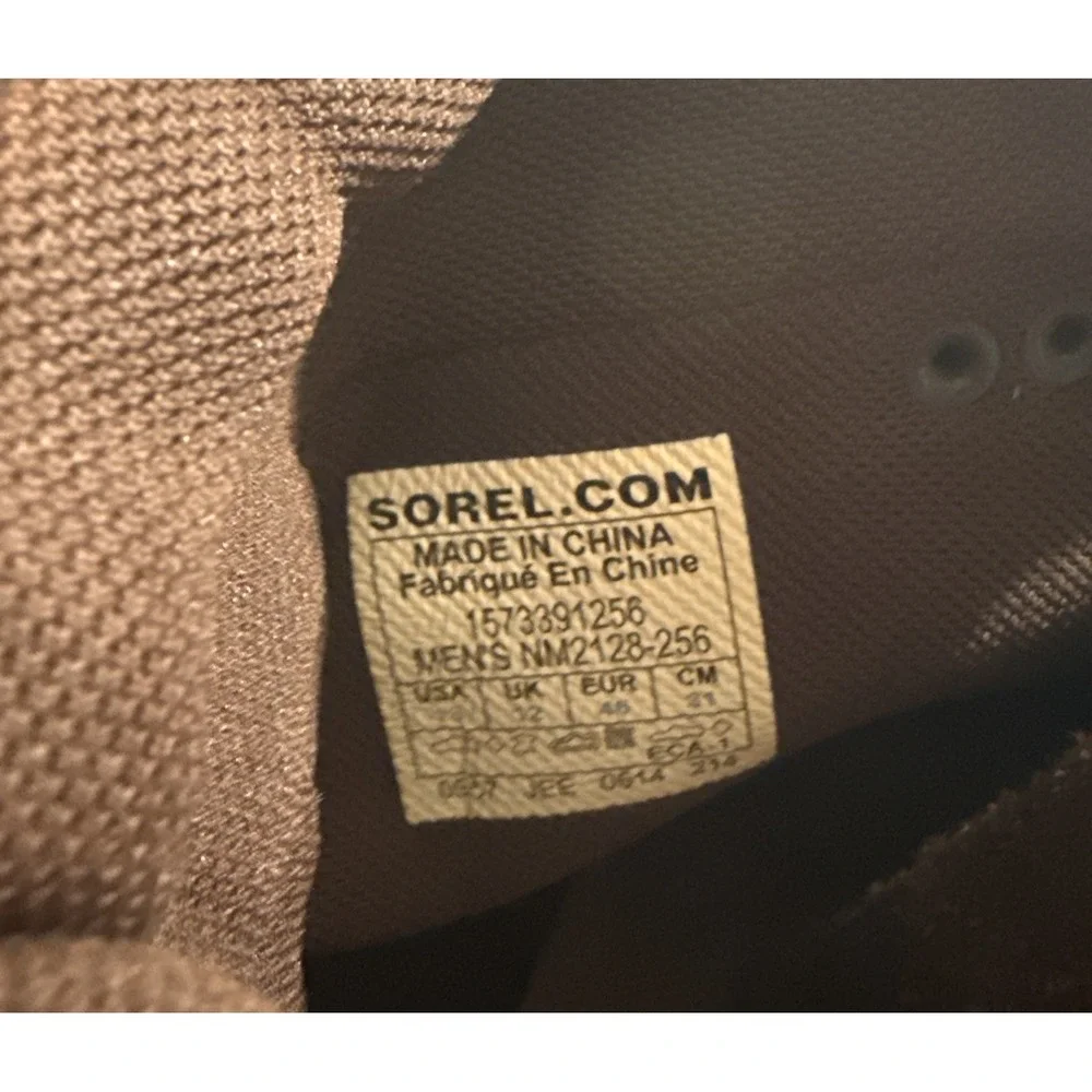 SOREL CHEYANNE NM2128-256 Waterproof Brown Leather Rubber Duck Boot Men's 13